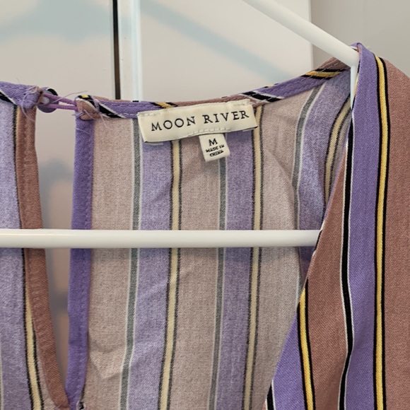 Moon River Striped Purple Dress - Picture 5 of 7